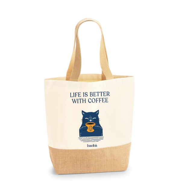 ECOBAG BAOBÁ - LIFE IS BETTER WITH COFFEE
