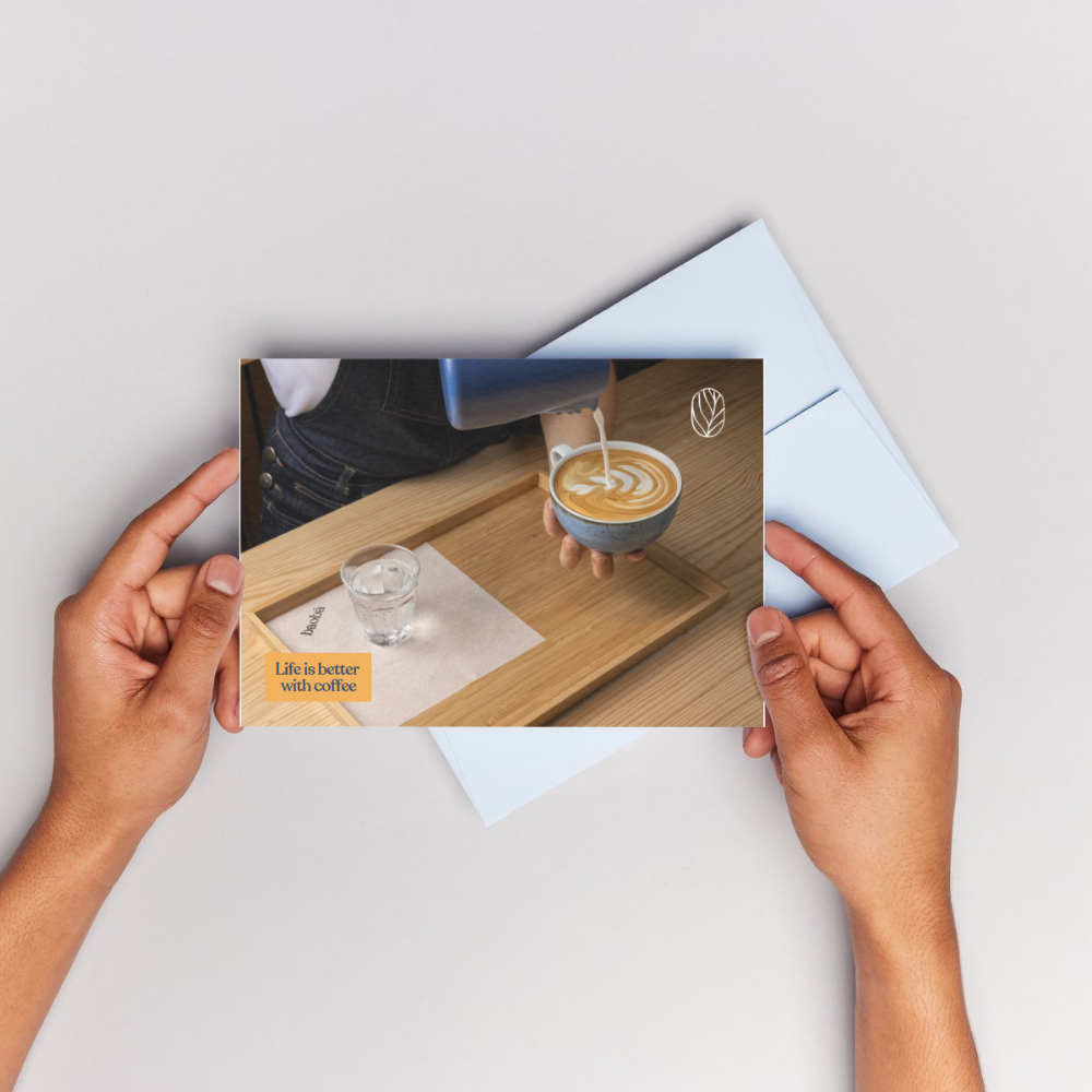 POSTCARD - LIFE IS BETTER WITH COFFEE