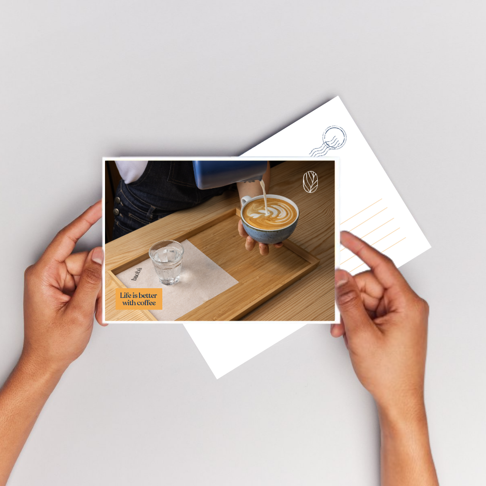 POSTCARD - LIFE IS BETTER WITH COFFEE