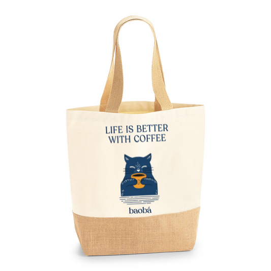 Ecobag Baobá - Life is Better With Coffee